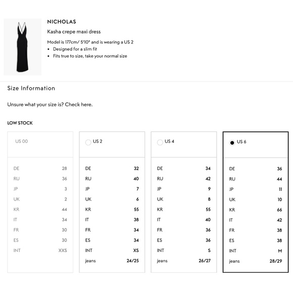 NWT Nicholas the Label Kasha Elletra Crepe Maxi Dress Size 6 Black - Picture 5 of 11